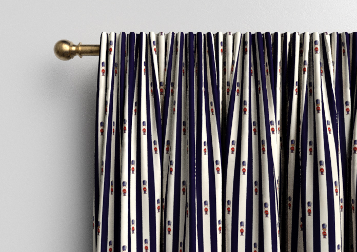Kings Breakfast, Stripe Prince - Made to Measure Curtains - Image 9
